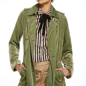 Scotch & Soda - Jade Velvet Trench Coat